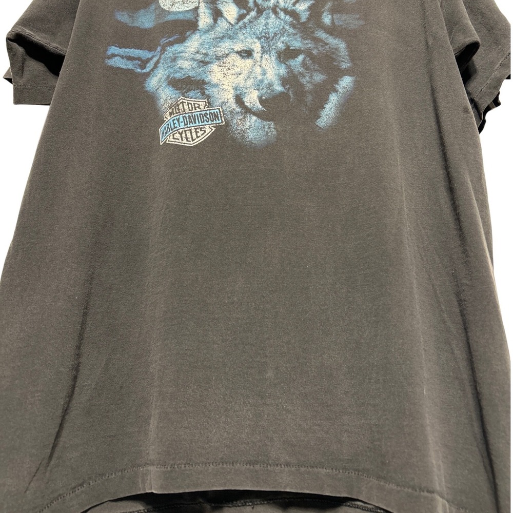 VTG‎ Harley Davidson Wolf Moon T-Shirt Dick Farmers Orlando FL Size Large - Picture 7 of 10